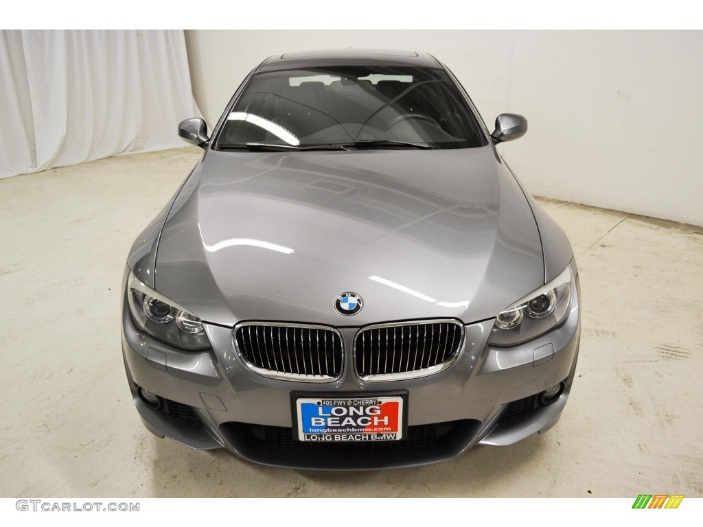 2011 3 Series 335i Coupe - Space Gray Metallic / Black photo #4