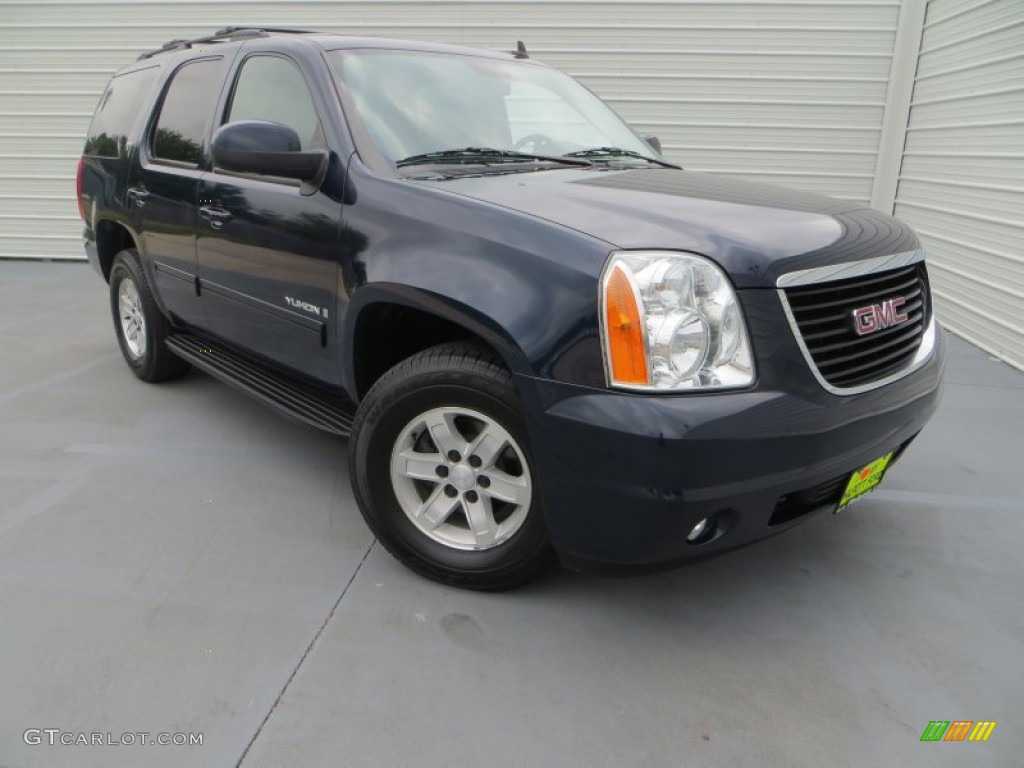 2009 Yukon SLT - Deep Blue Metallic / Ebony photo #1