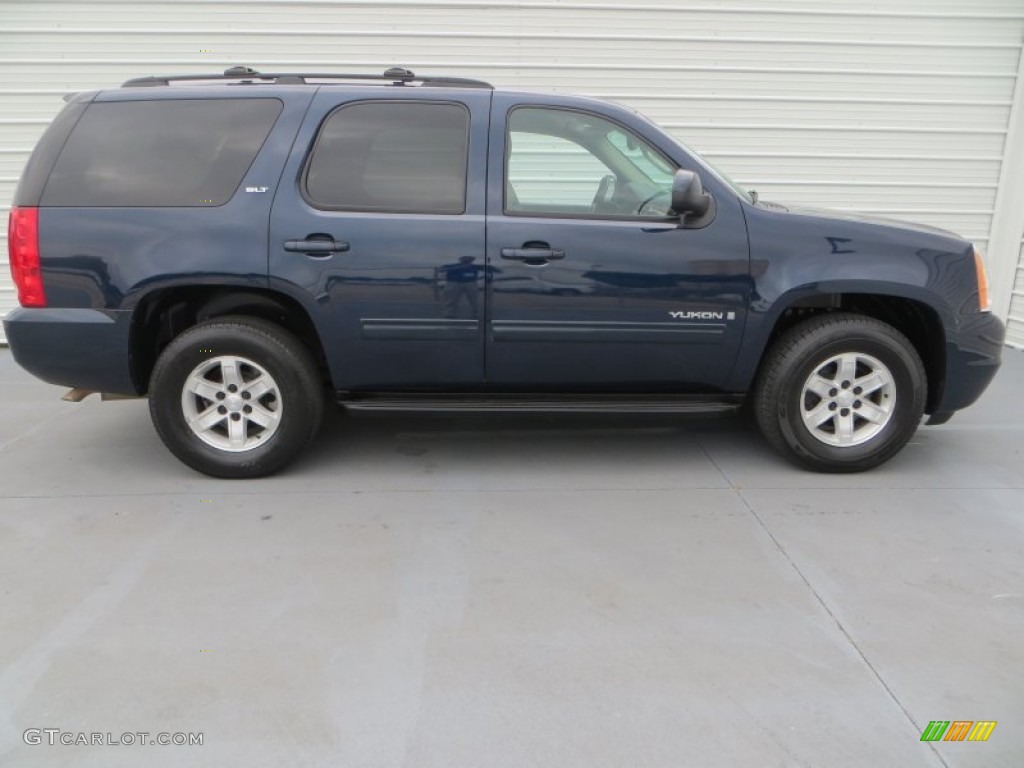 Deep Blue Metallic 2009 GMC Yukon SLT Exterior Photo #80838575
