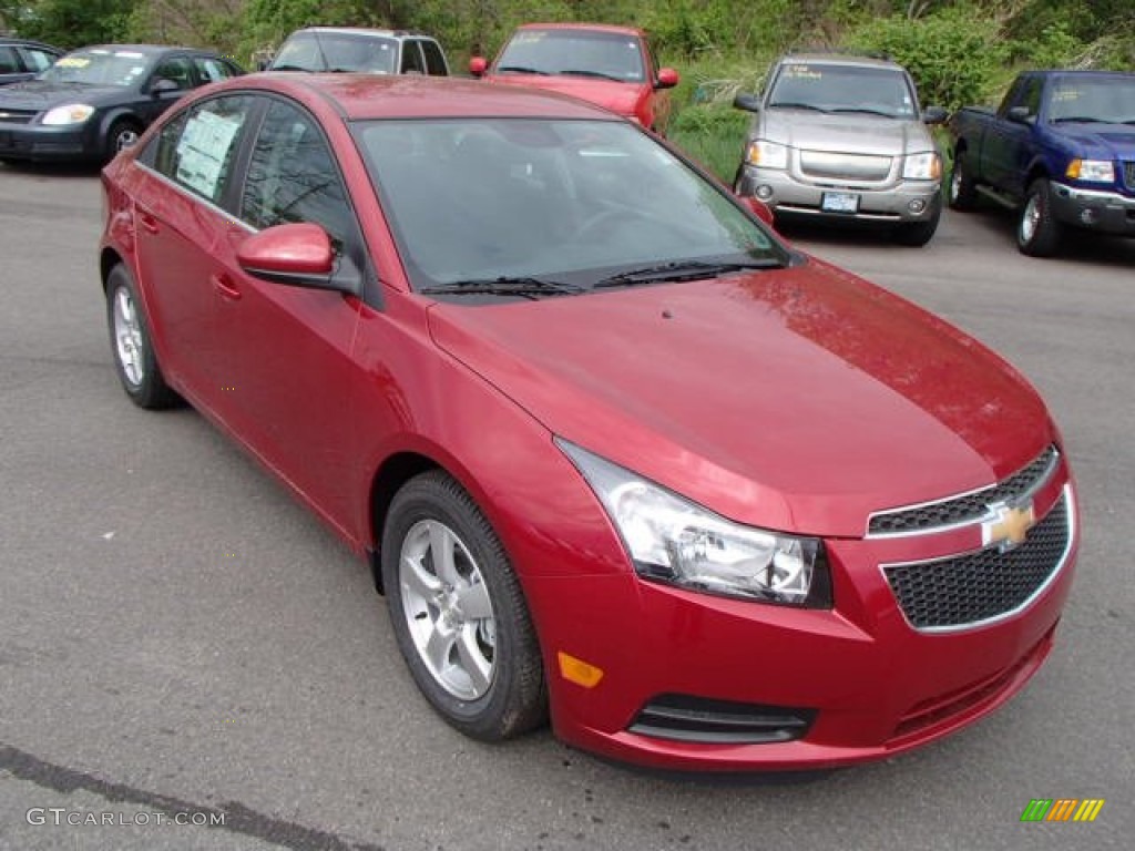 Crystal Red Metallic Tintcoat 2013 Chevrolet Cruze LT Exterior Photo #80838580
