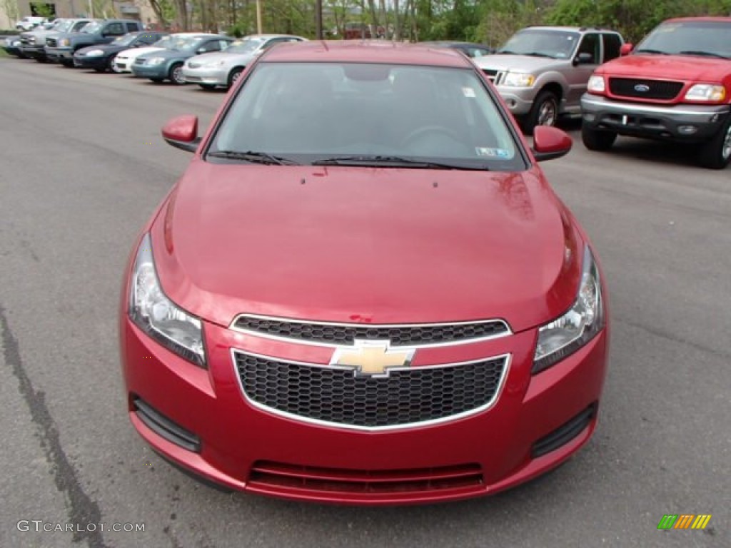 2013 Cruze LT - Crystal Red Metallic Tintcoat / Jet Black photo #3