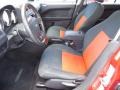 Dark Slate Gray/Orange 2009 Dodge Caliber SXT Interior Color
