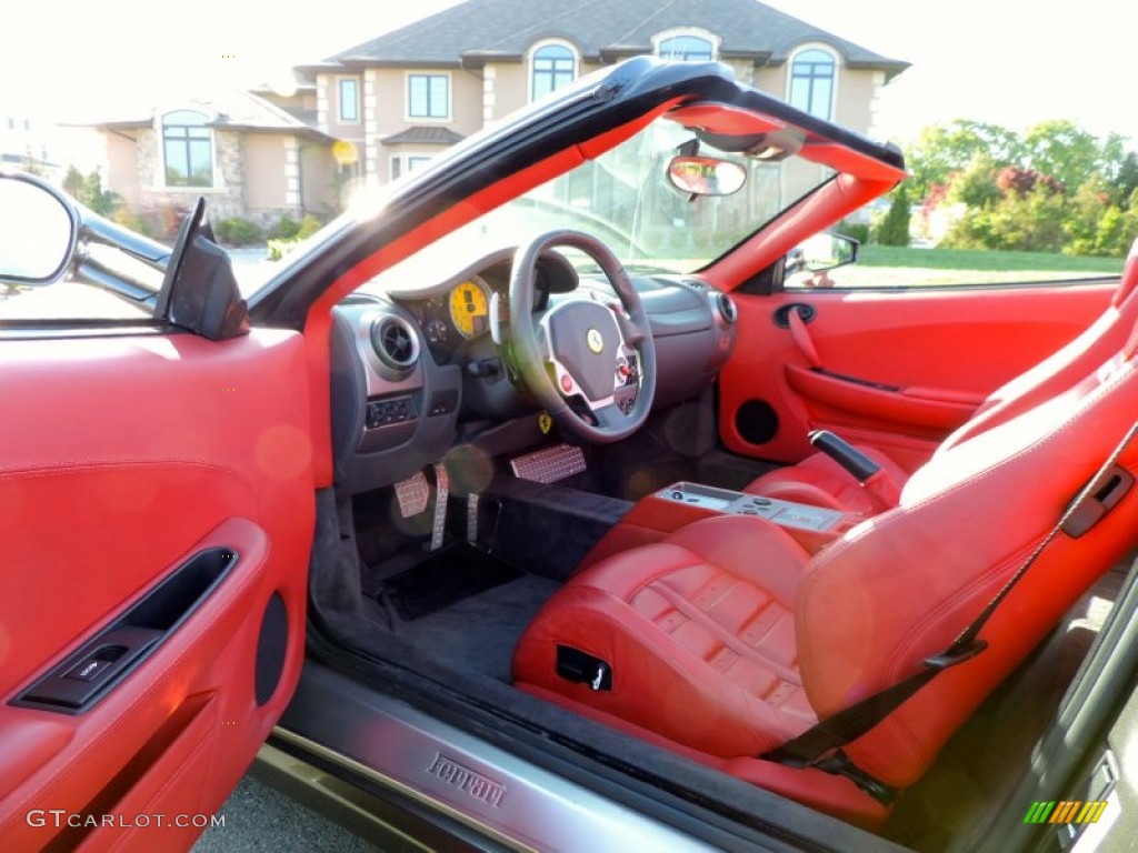 Rosso (Red) Interior 2006 Ferrari F430 Spider F1 Photo #80838682