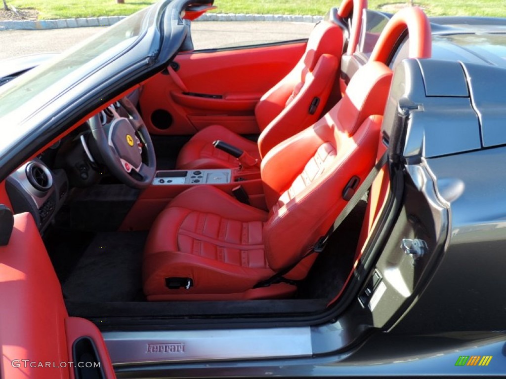 Rosso (Red) Interior 2006 Ferrari F430 Spider F1 Photo #80838704