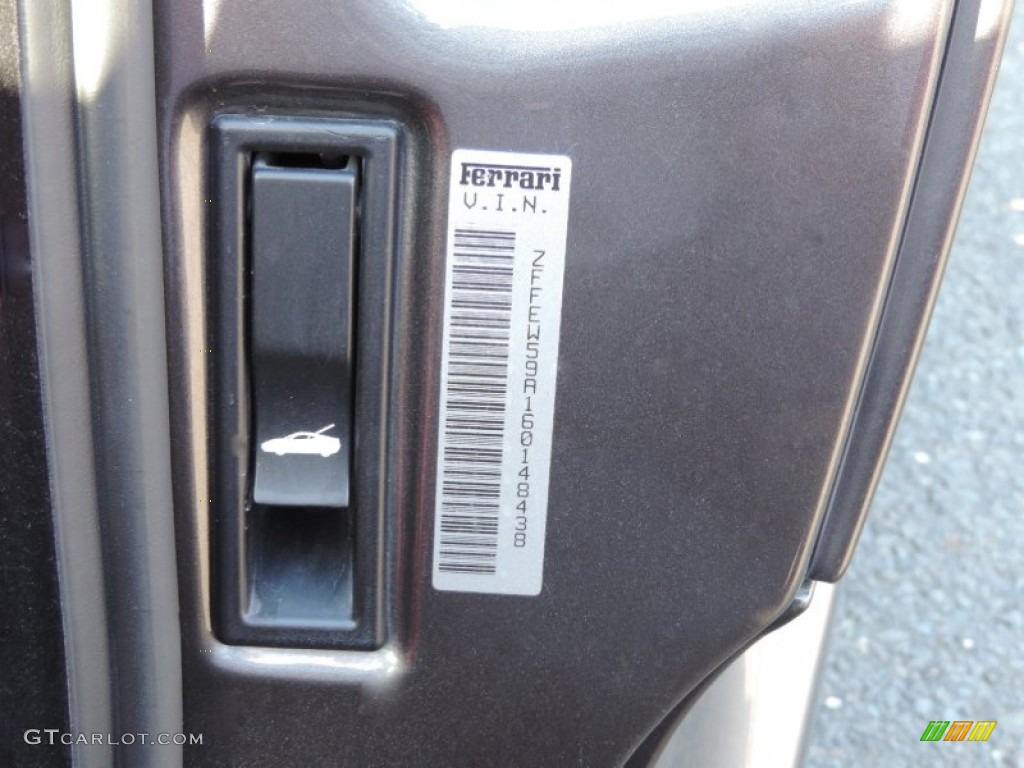2006 Ferrari F430 Spider F1 Info Tag Photo #80838984