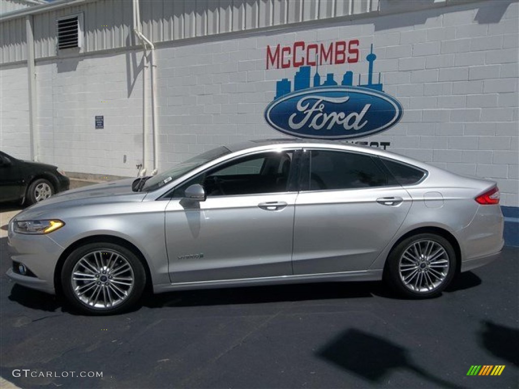 2013 Fusion Hybrid SE - Ingot Silver Metallic / Charcoal Black photo #3