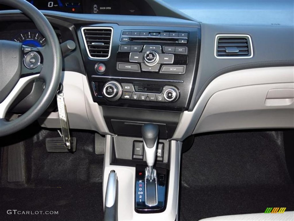 2013 Civic EX Sedan - Polished Metal Metallic / Gray photo #7