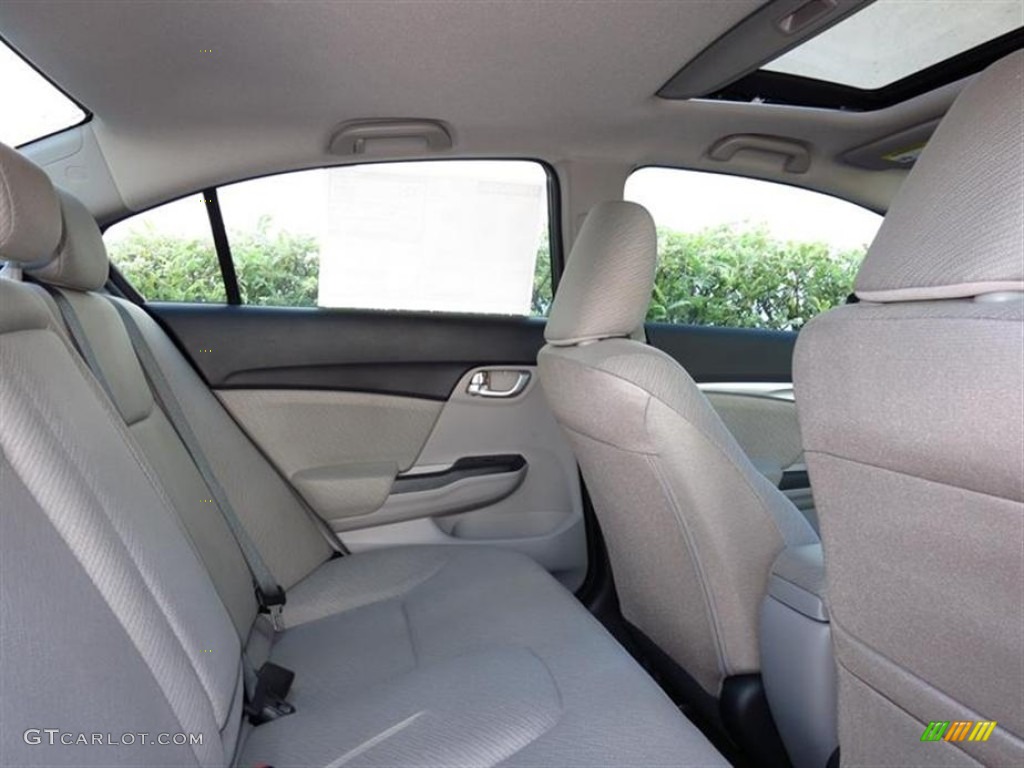 2013 Civic EX Sedan - Polished Metal Metallic / Gray photo #9