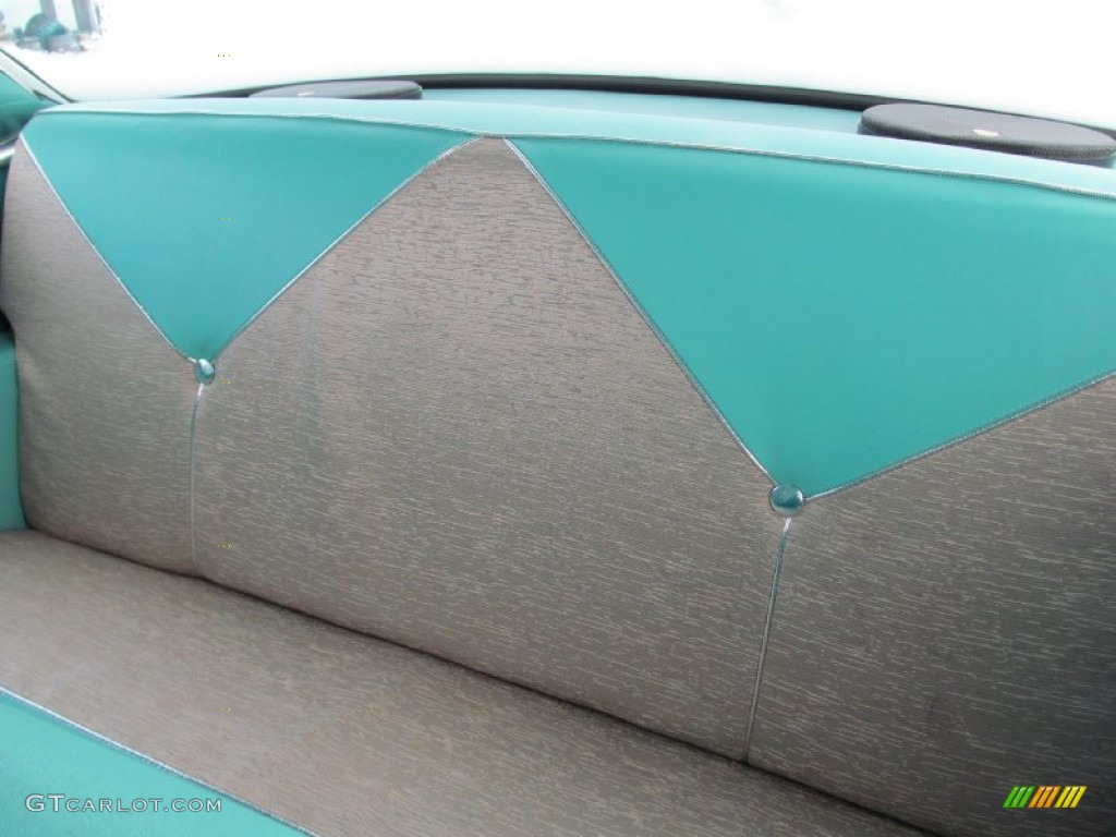 Light Turquoise Interior 1956 Chevrolet Bel Air 2 Door Hardtop Photo #80839796