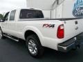 2013 White Platinum Tri-Coat Ford F250 Super Duty Lariat Crew Cab 4x4  photo #4