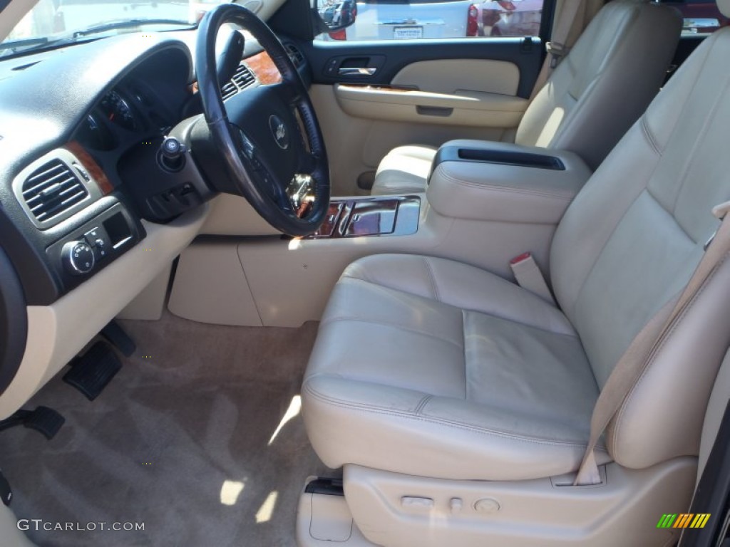 Light Cashmere/Ebony Interior 2008 Chevrolet Tahoe LTZ Photo #80840275