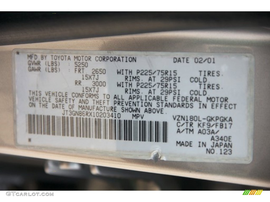 2001 4Runner SR5 - Thunder Cloud Metallic / Gray photo #34
