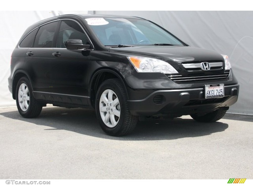 2009 CR-V EX-L - Crystal Black Pearl / Black photo #1