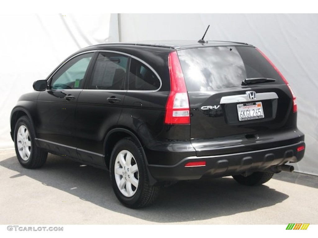 2009 CR-V EX-L - Crystal Black Pearl / Black photo #2