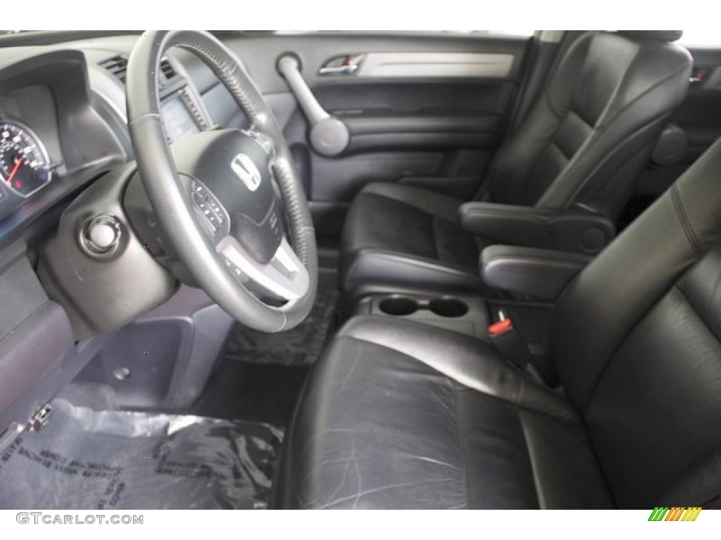 2009 CR-V EX-L - Crystal Black Pearl / Black photo #3