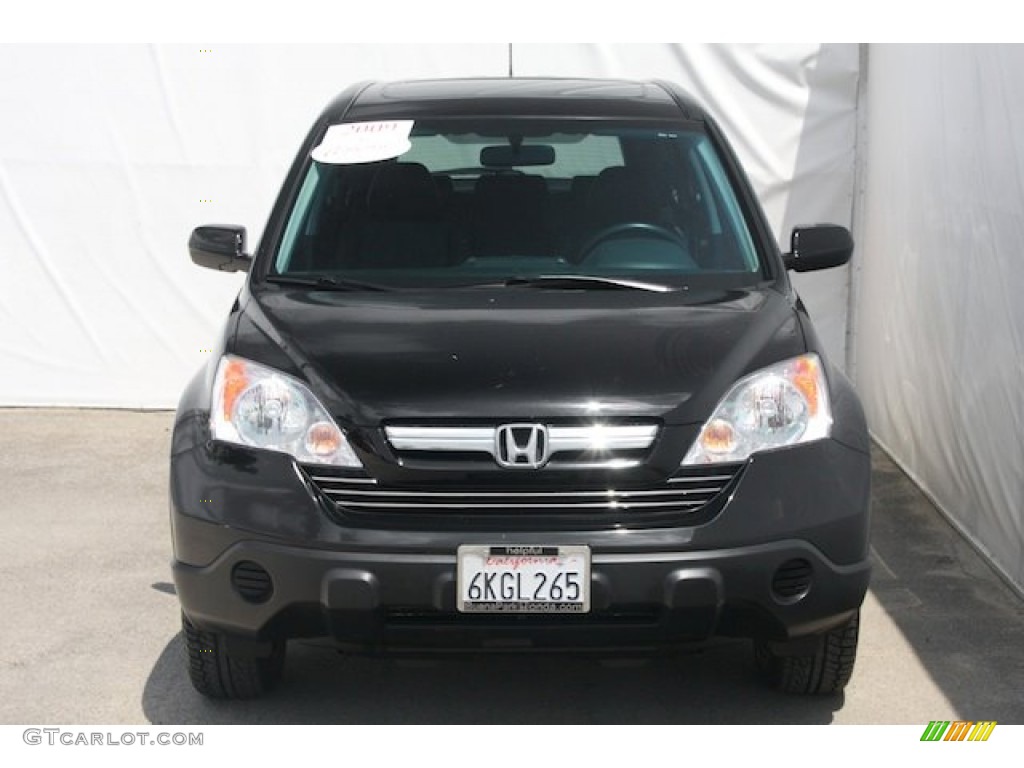 2009 CR-V EX-L - Crystal Black Pearl / Black photo #7