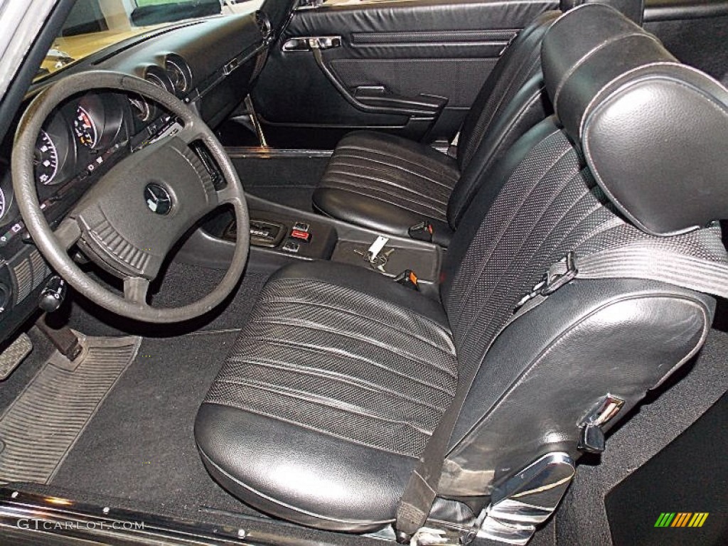Black Interior 1976 Mercedes-Benz SL Class 450 SL Roadster Photo #80840622