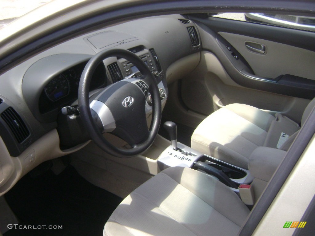 2007 Elantra GLS Sedan - Laguna Sand Beige / Beige photo #3