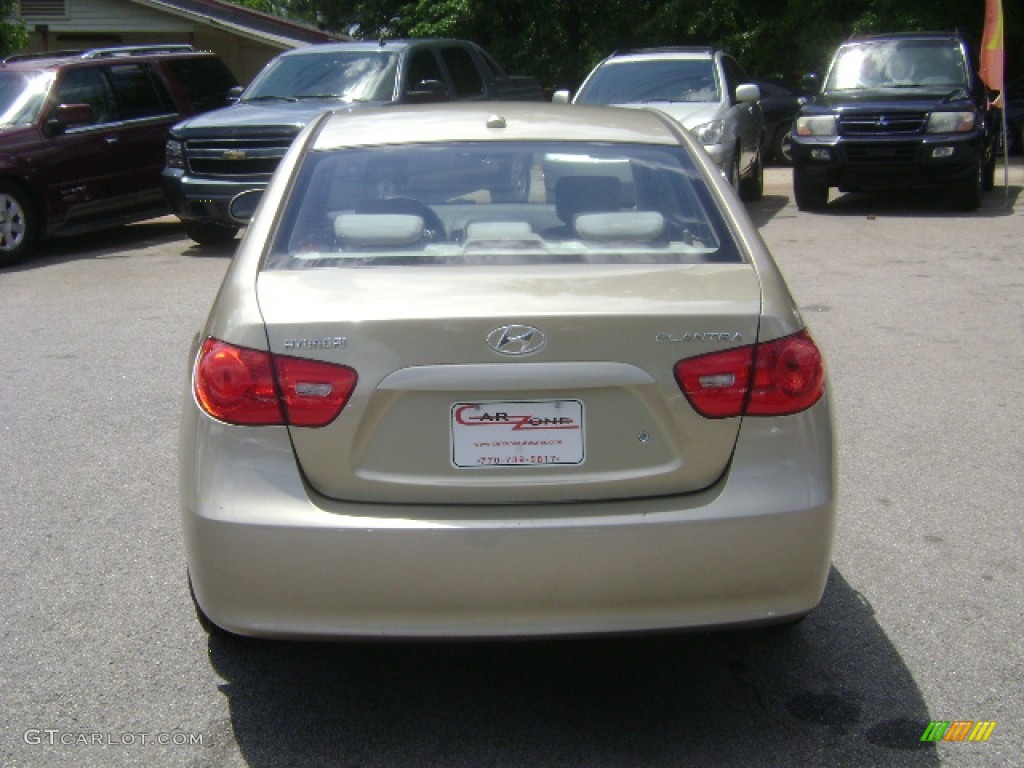 2007 Elantra GLS Sedan - Laguna Sand Beige / Beige photo #4