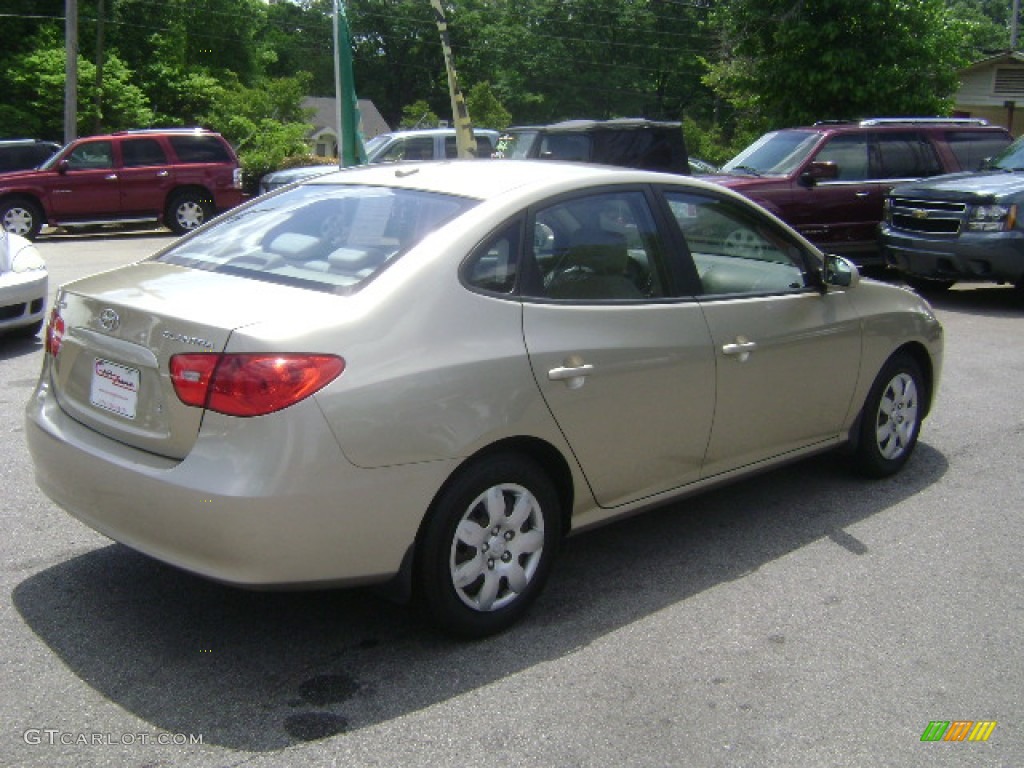 2007 Elantra GLS Sedan - Laguna Sand Beige / Beige photo #5