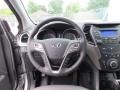 Gray 2013 Hyundai Santa Fe GLS Steering Wheel