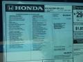 2013 Honda Accord LX-S Coupe Window Sticker
