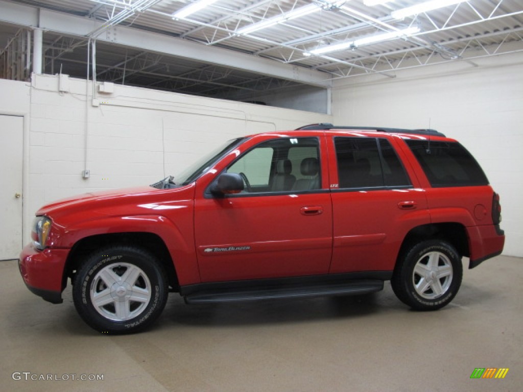 Victory Red 2002 Chevrolet TrailBlazer LTZ 4x4 Exterior Photo #80842244