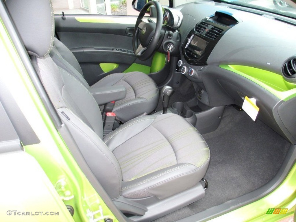 Green/Green Interior 2013 Chevrolet Spark LS Photo #80842685