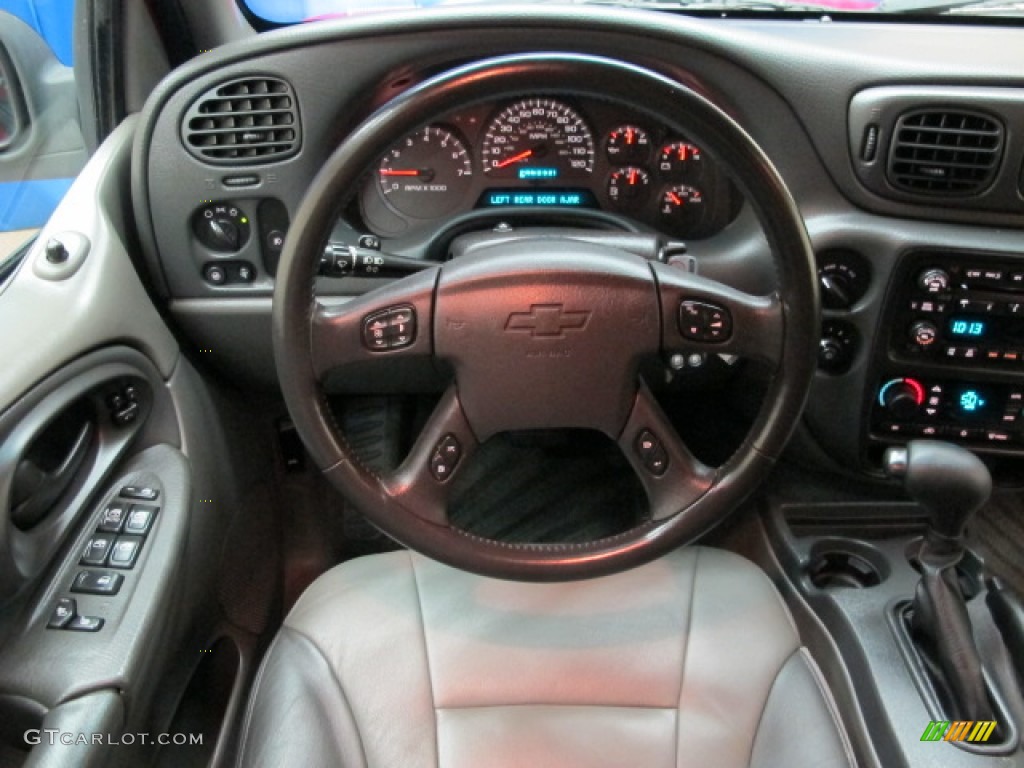 2002 Chevrolet TrailBlazer LTZ 4x4 Dark Pewter Steering Wheel Photo #80842711