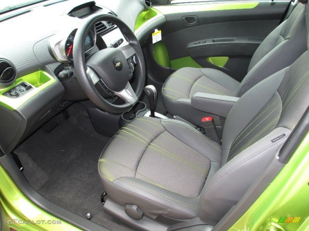 Green/Green Interior 2013 Chevrolet Spark LS Photo #80843005