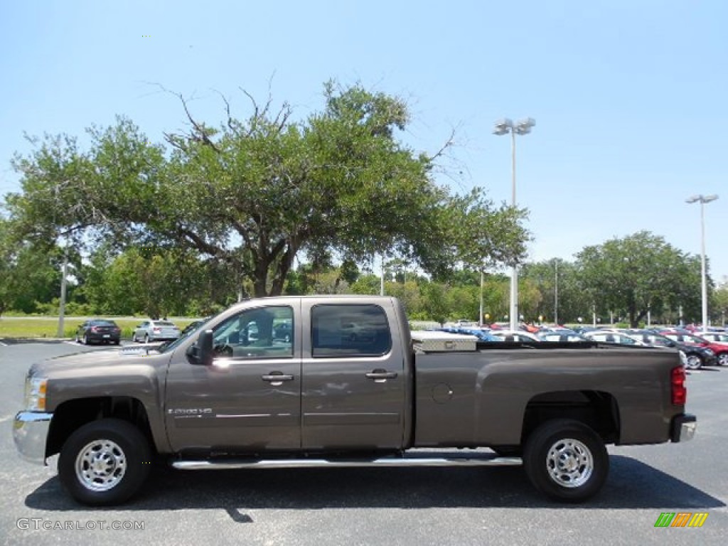 Desert Brown Metallic 2008 Chevrolet Silverado 2500HD LTZ Crew Cab Exterior Photo #80843617