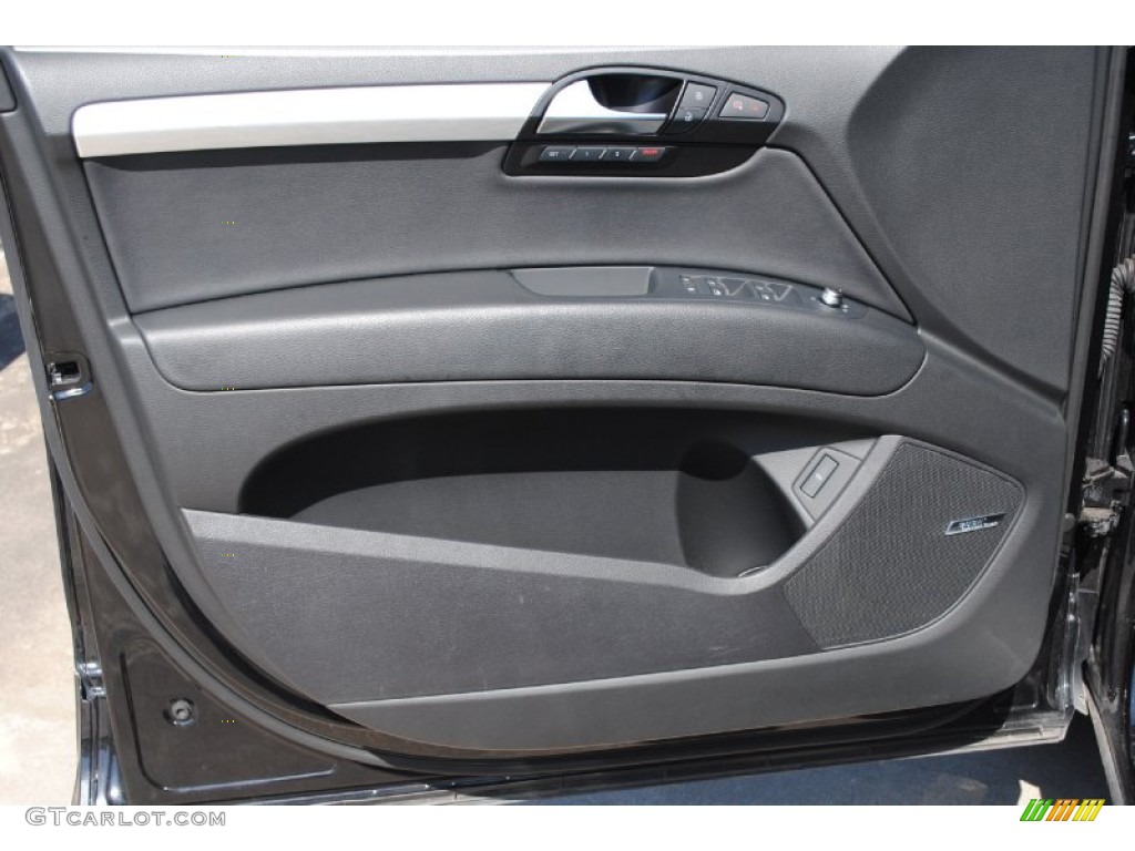 2012 Audi Q7 3.0 TFSI quattro Black Door Panel Photo #80844119