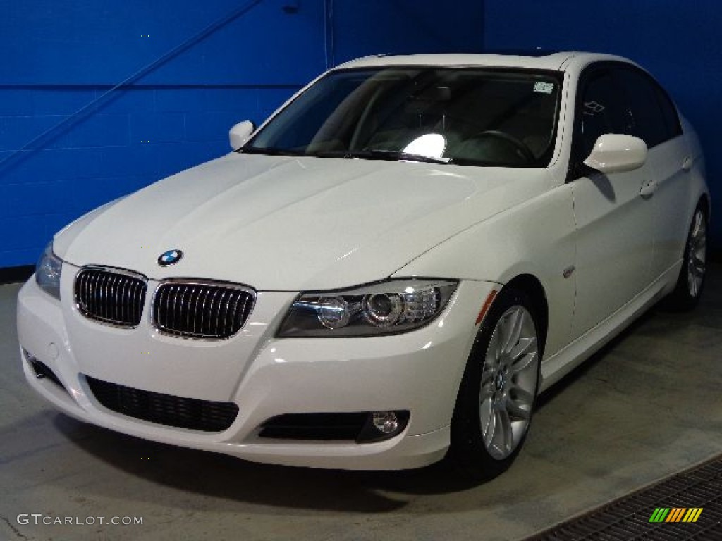 2010 3 Series 335d Sedan - Alpine White / Gray Dakota Leather photo #3