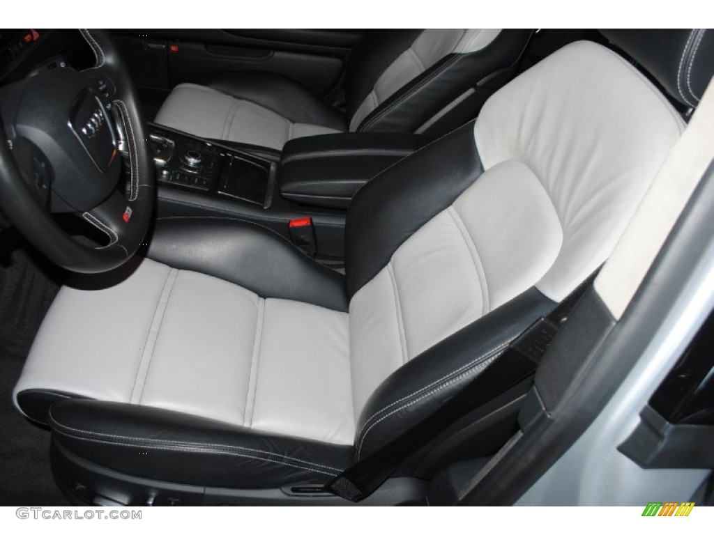 Silver/Black Interior 2007 Audi S8 5.2 quattro Photo #80845455