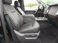 2013 Ford F250 Super Duty Platinum Black Leather Interior Interior Photo