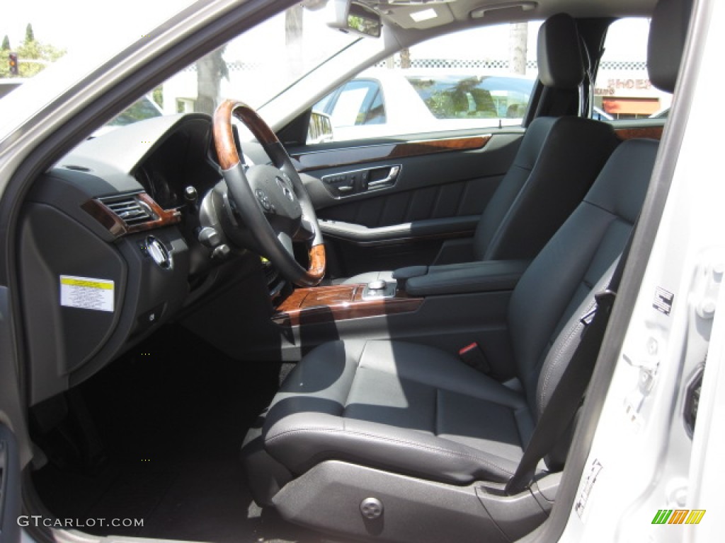 Black Interior 2010 Mercedes-Benz E 350 Sedan Photo #80846584