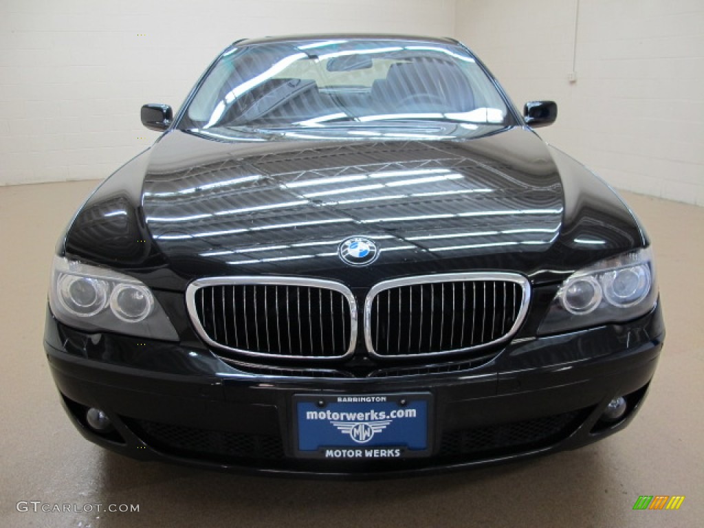 2008 7 Series 750i Sedan - Jet Black / Black photo #2