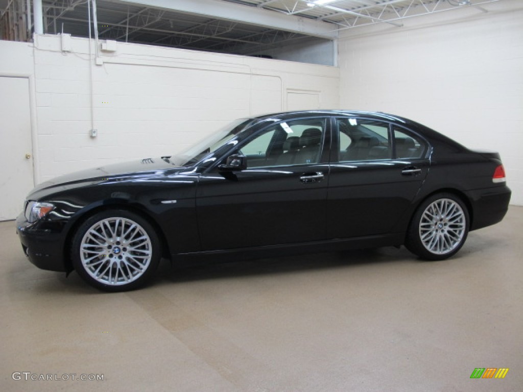 2008 7 Series 750i Sedan - Jet Black / Black photo #4