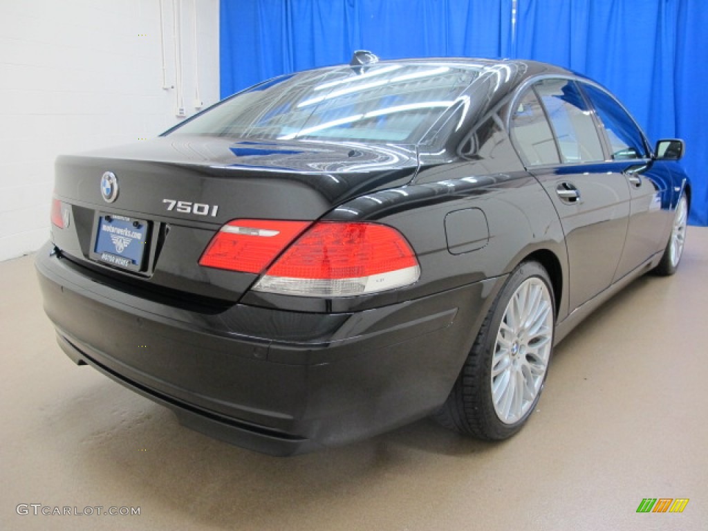 2008 7 Series 750i Sedan - Jet Black / Black photo #7