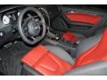 Black/Magma Red 2013 Audi S5 3.0 TFSI quattro Coupe Interior Color