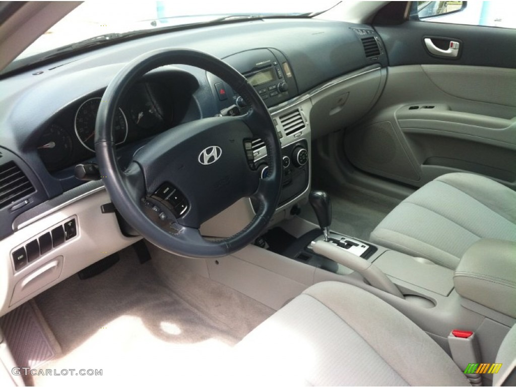 Gray Interior 2008 Hyundai Sonata GLS V6 Photo #80848197