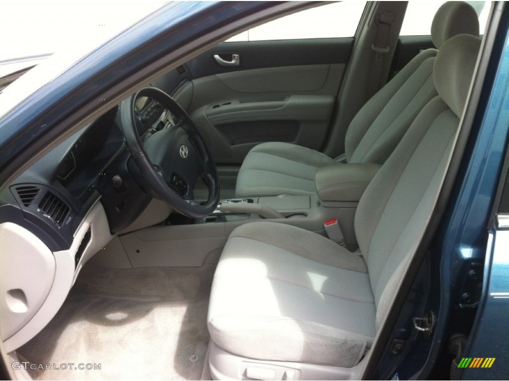 2008 Sonata GLS V6 - Aquamarine Blue / Gray photo #10