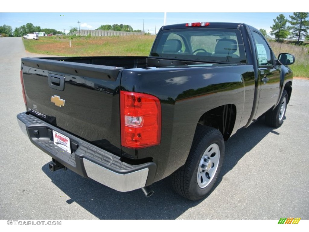 2013 Silverado 1500 Work Truck Regular Cab - Black / Dark Titanium photo #5