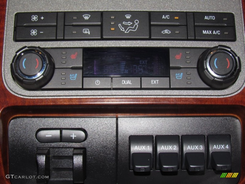 2011 Ford F350 Super Duty King Ranch Crew Cab 4x4 Dually Controls Photo #80850405