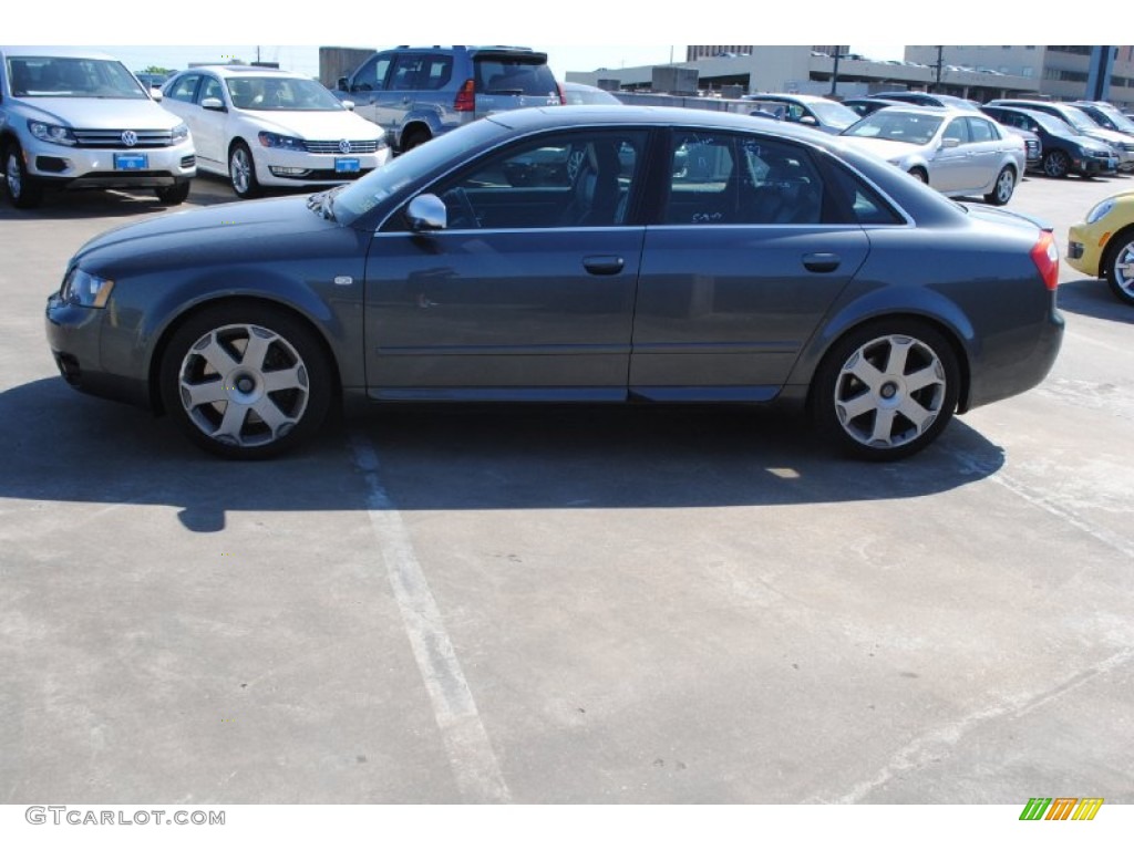 2005 S4 4.2 quattro Sedan - Dolphin Grey Metallic / Ebony photo #4