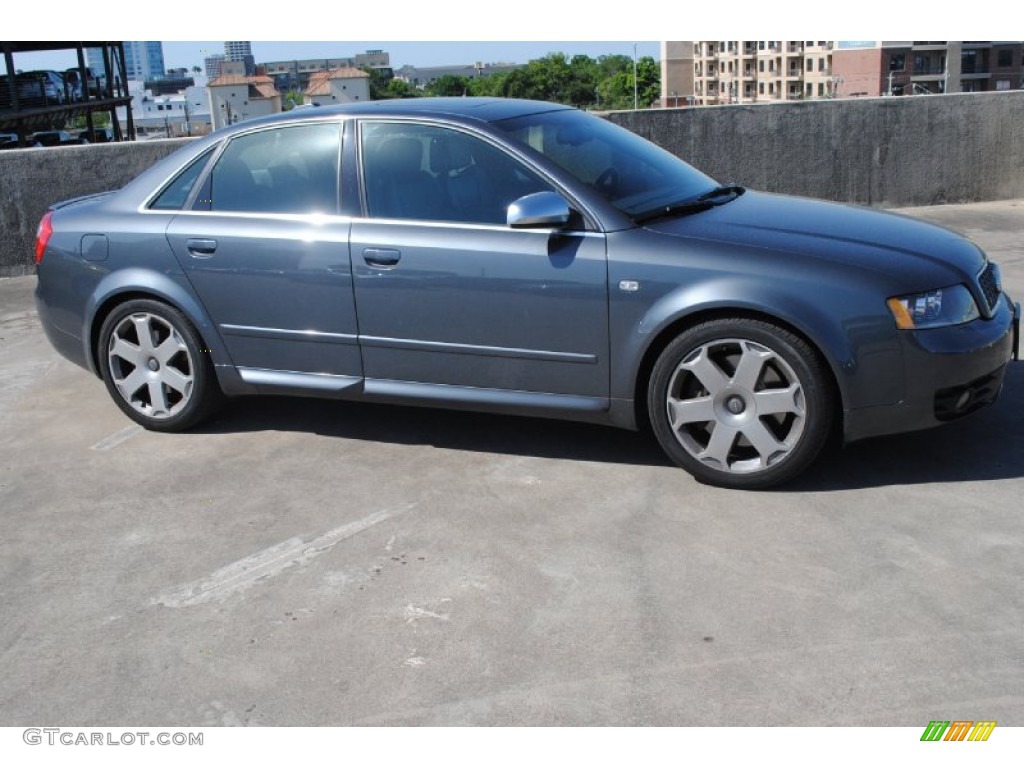 2005 S4 4.2 quattro Sedan - Dolphin Grey Metallic / Ebony photo #8