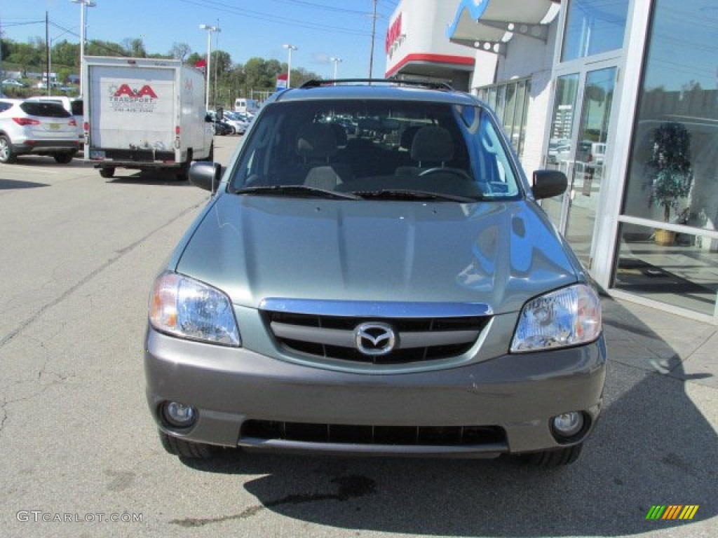 2003 Tribute LX-V6 4WD - Light Cypress Green Metallic / Dark Flint Gray photo #4