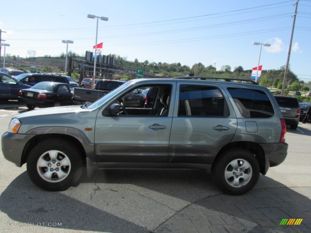 2003 Tribute LX-V6 4WD - Light Cypress Green Metallic / Dark Flint Gray photo #6