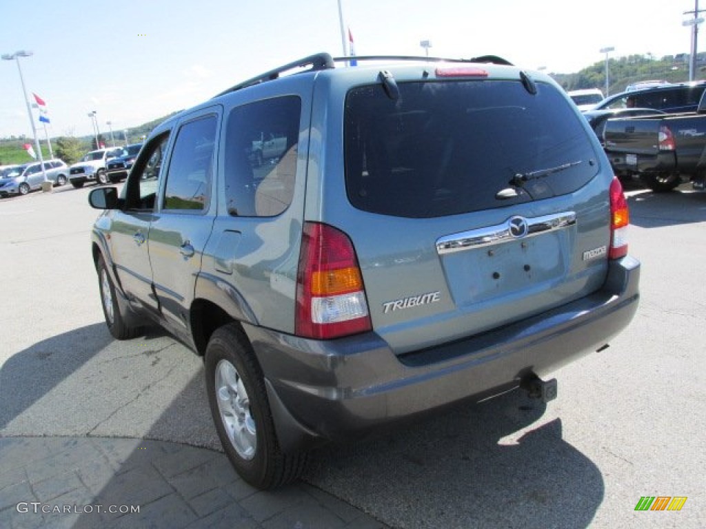 2003 Tribute LX-V6 4WD - Light Cypress Green Metallic / Dark Flint Gray photo #7