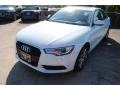 2013 Glacier White Metallic Audi A6 2.0T quattro Sedan  photo #3